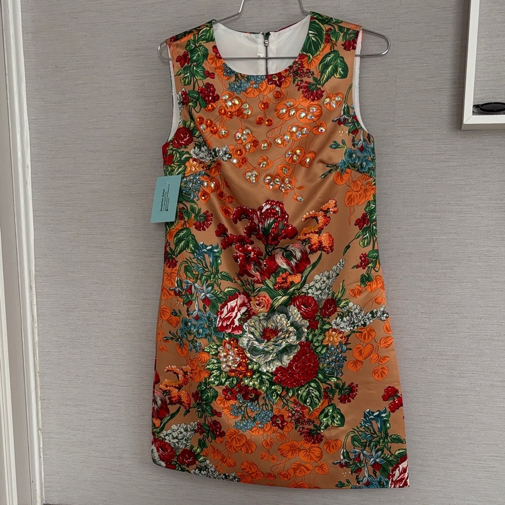 Floral Sleeveless Dress - Multicolor